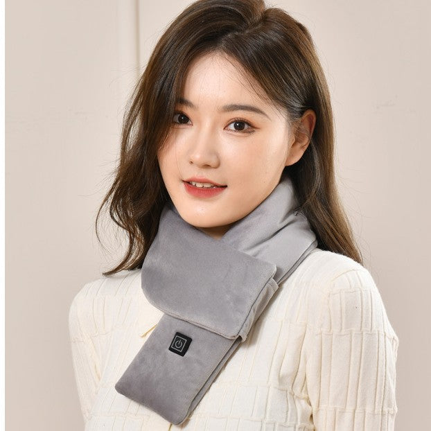 USB Heated Neck Scarf — Stay Warm Anywhere